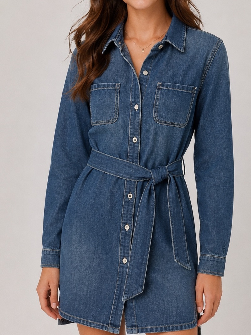 Denim Shirt Dress